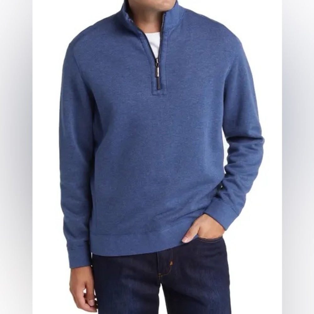 Men’s Tommy Bahama Blue 3/4 Zip Pullover